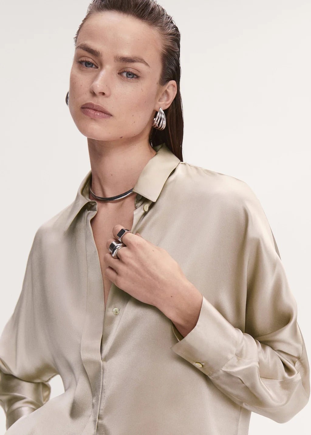 100% silk shirt - Laurel Morgan