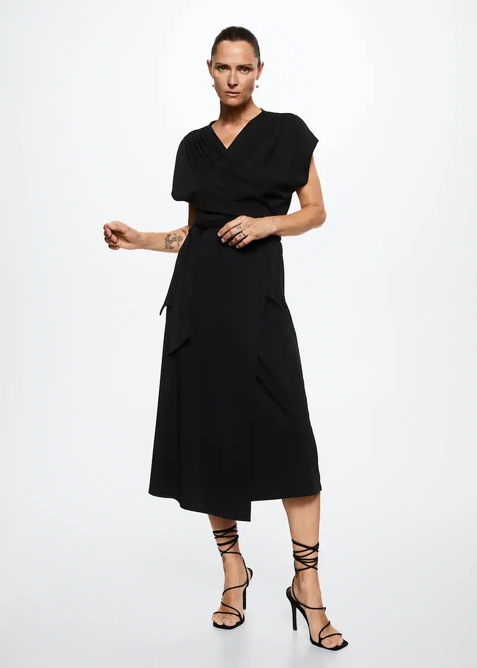 Bow wrap dress