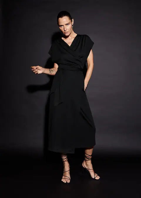 Bow wrap dress