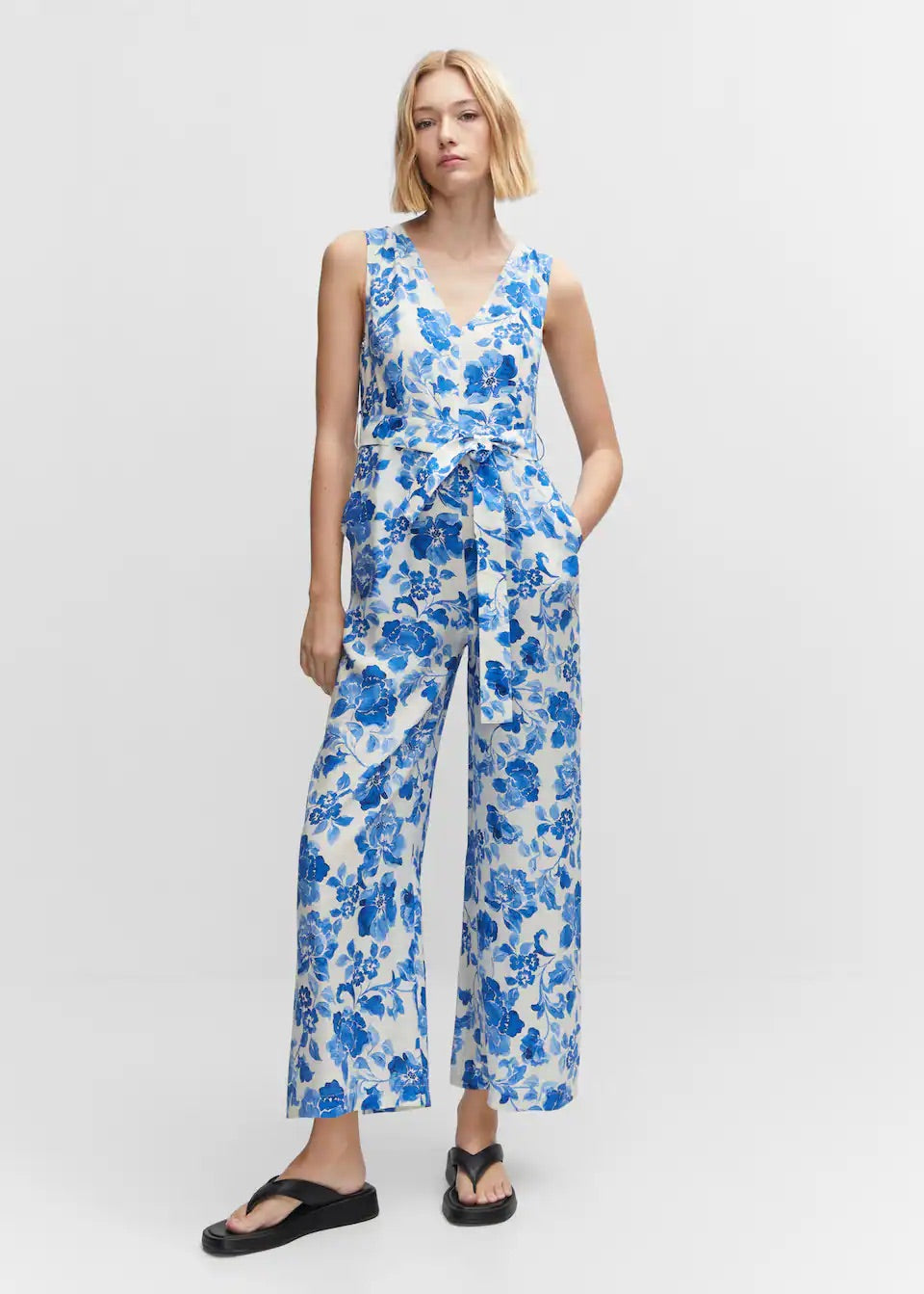 Bow long jumpsuit