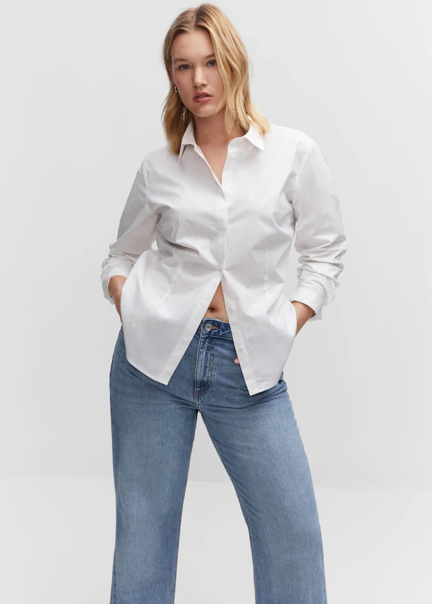 Essential cotton-blend shirt