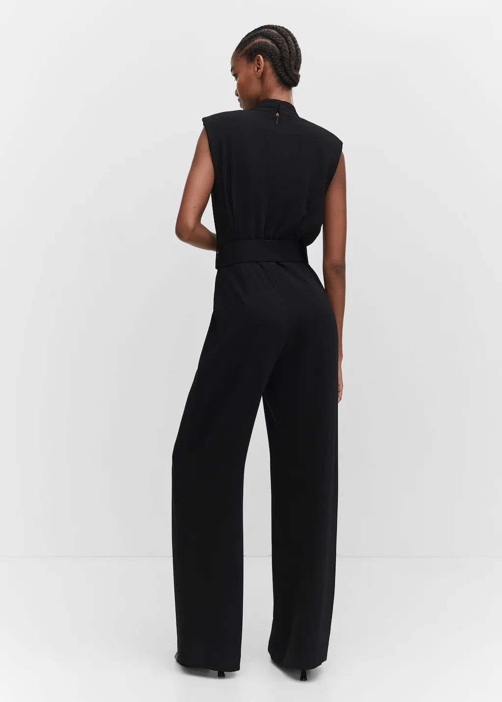 Belt long jumpsuit