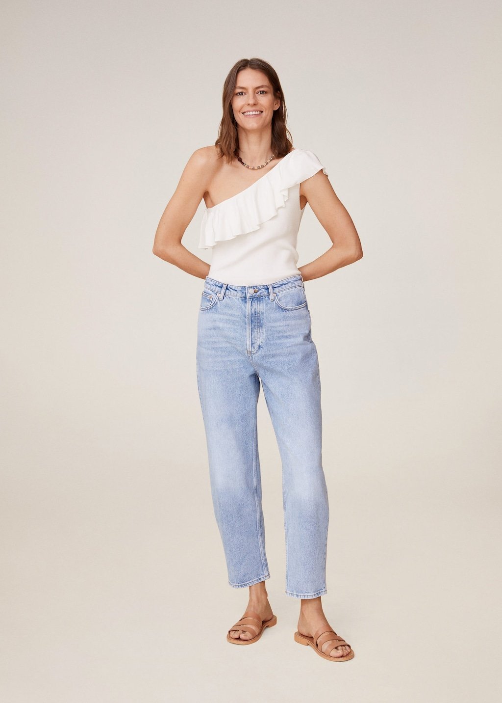 Asymmetric flounces top - Laurel Morgan