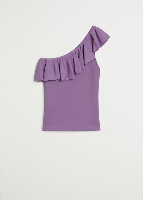 Asymmetric flounces top - Laurel Morgan