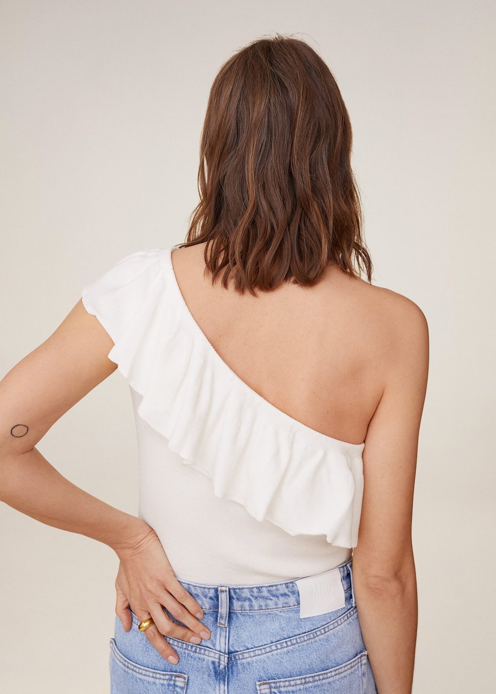 Asymmetric flounces top - Laurel Morgan