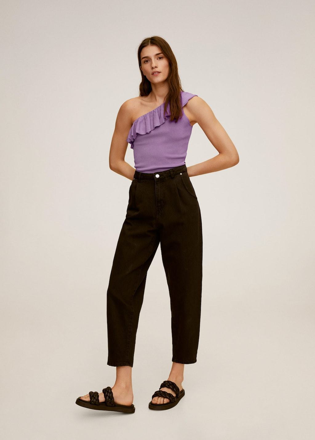 Asymmetric flounces top - Laurel Morgan