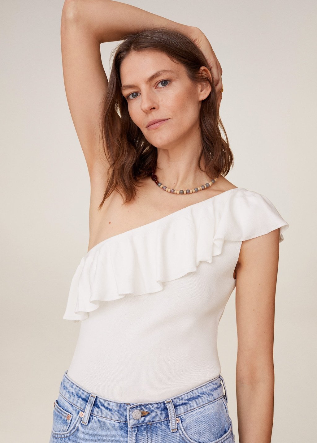 Asymmetric flounces top - Laurel Morgan