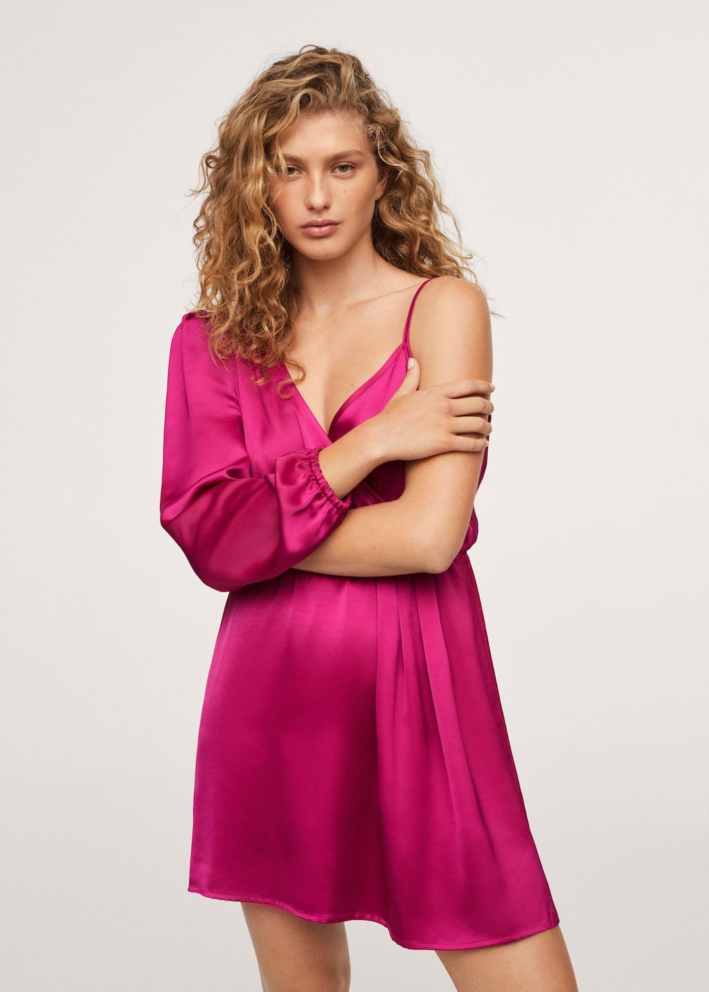 Asymmetric neckline dress - Laurel Morgan