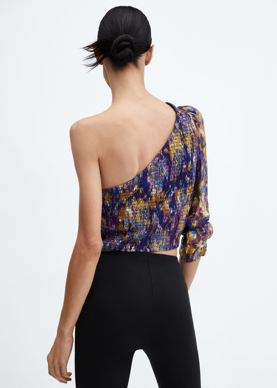 Asymmetrical printed blouse - Laurel Morgan