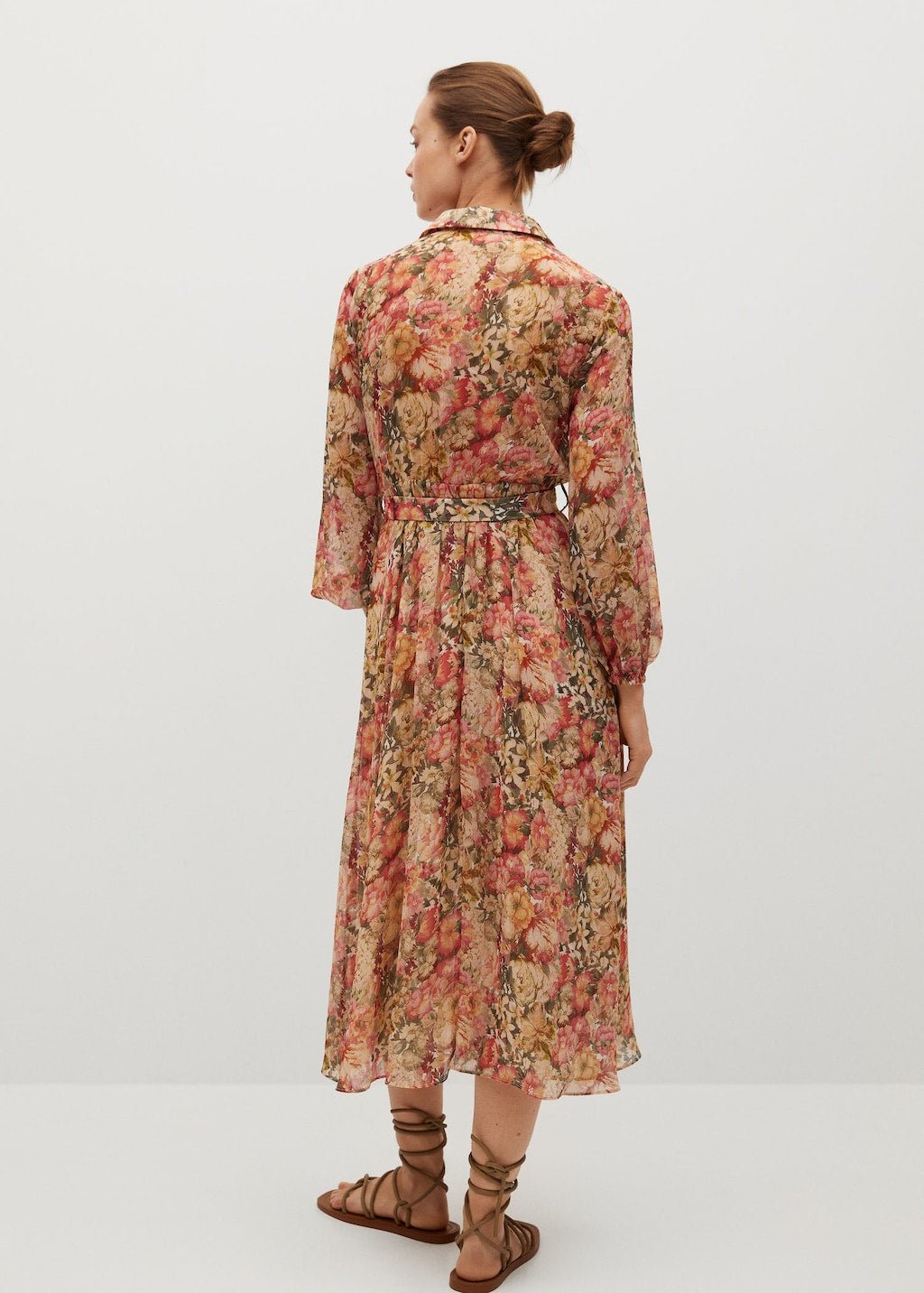 Belt floral dress - Laurel Morgan