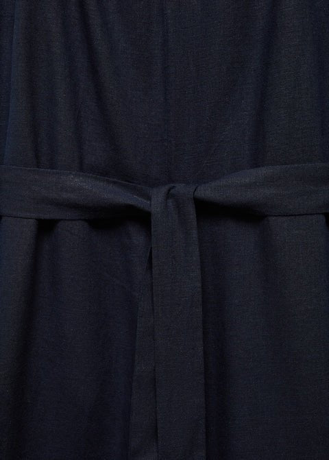 Belt linen jumpsuit - Laurel Morgan