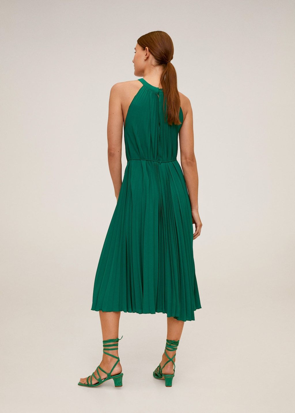 Belt pleated dress - Laurel Morgan