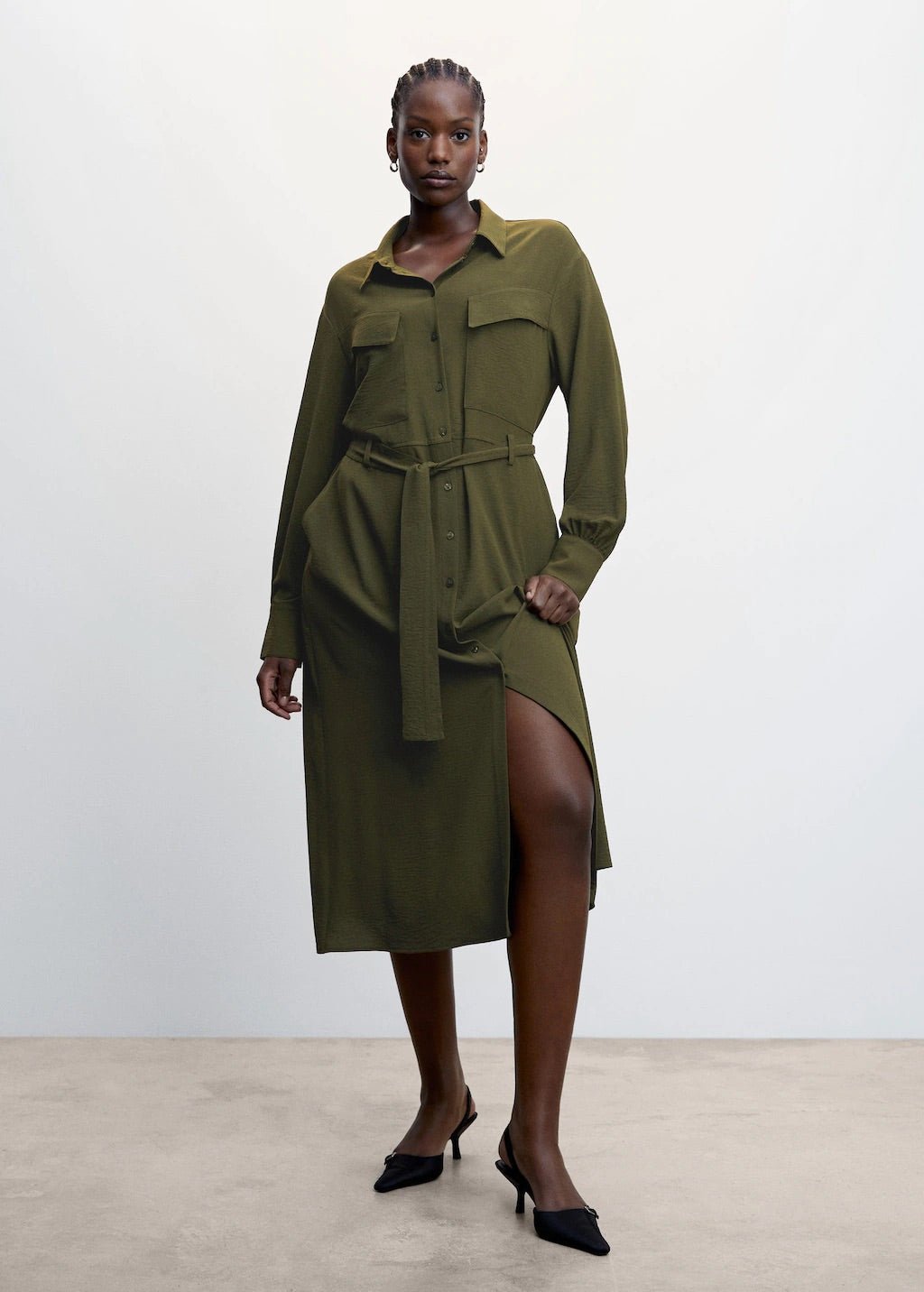 Belt shirt dress - Laurel Morgan