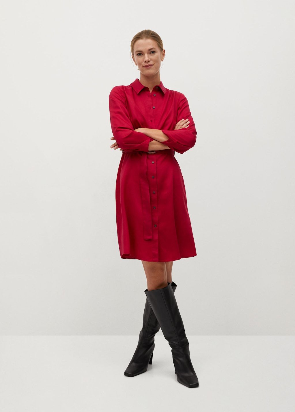 Belt shirt dress - Laurel Morgan