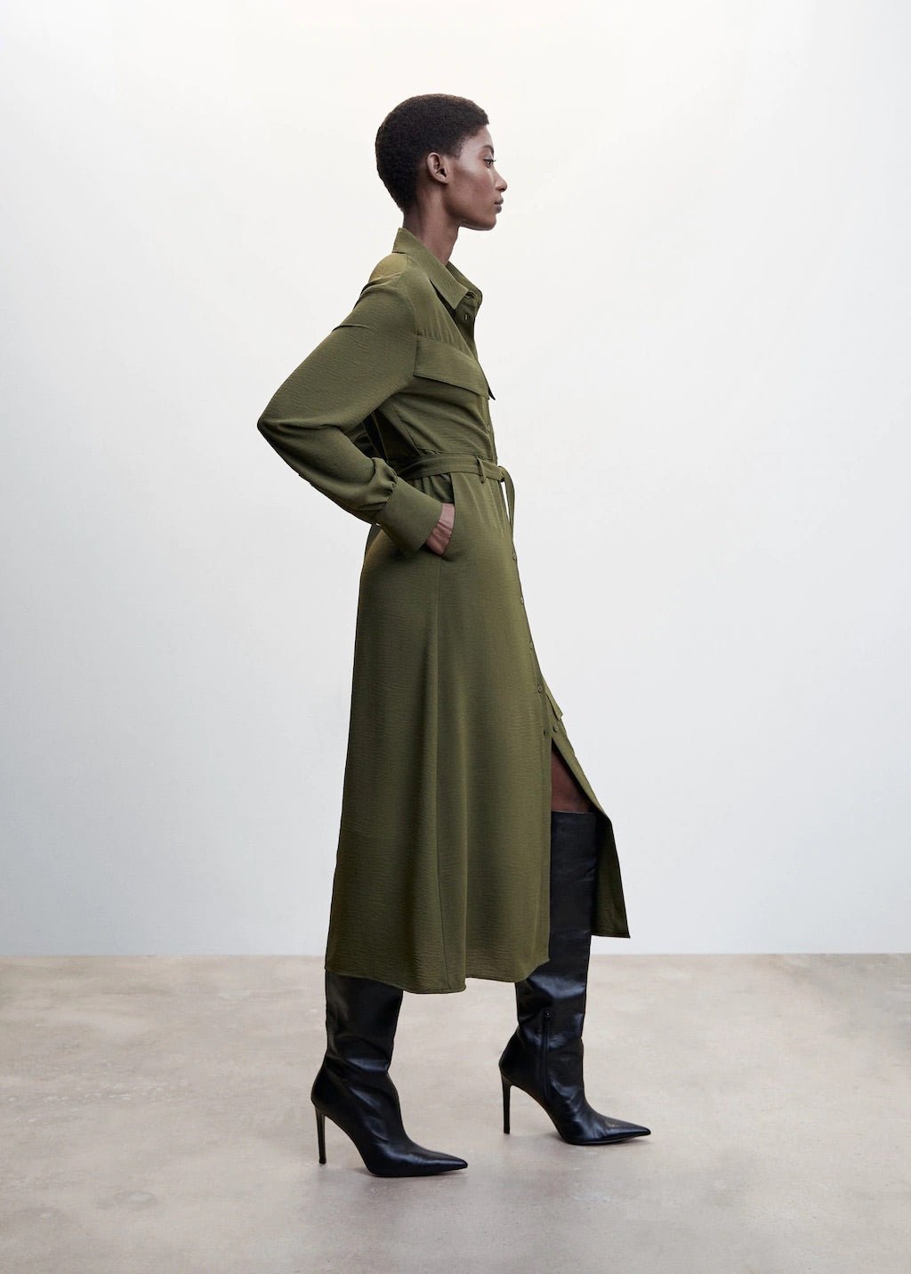 Belt shirt dress - Laurel Morgan