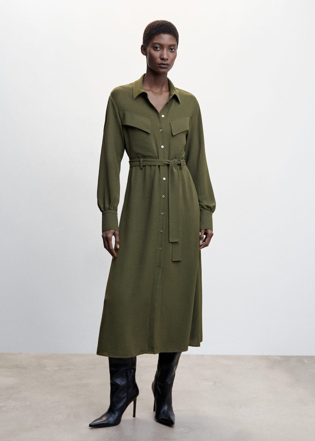 Belt shirt dress - Laurel Morgan