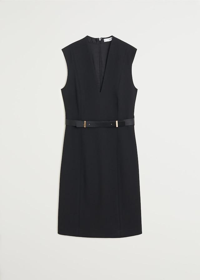 Belted pencil dress - Laurel Morgan