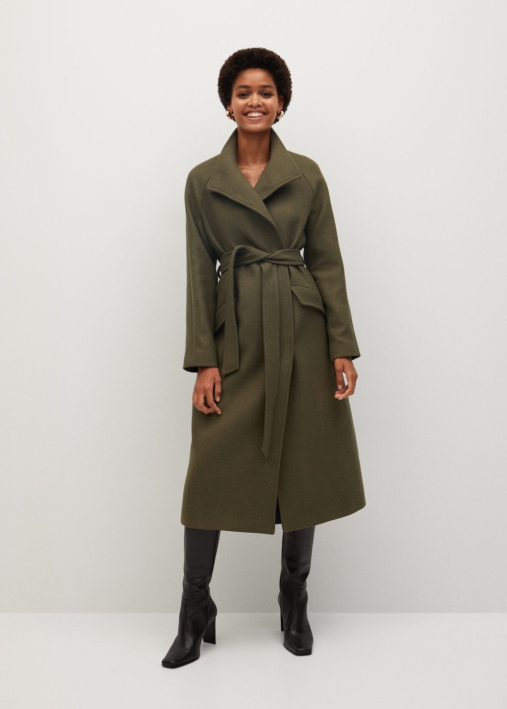 Belted wool coat - Laurel Morgan