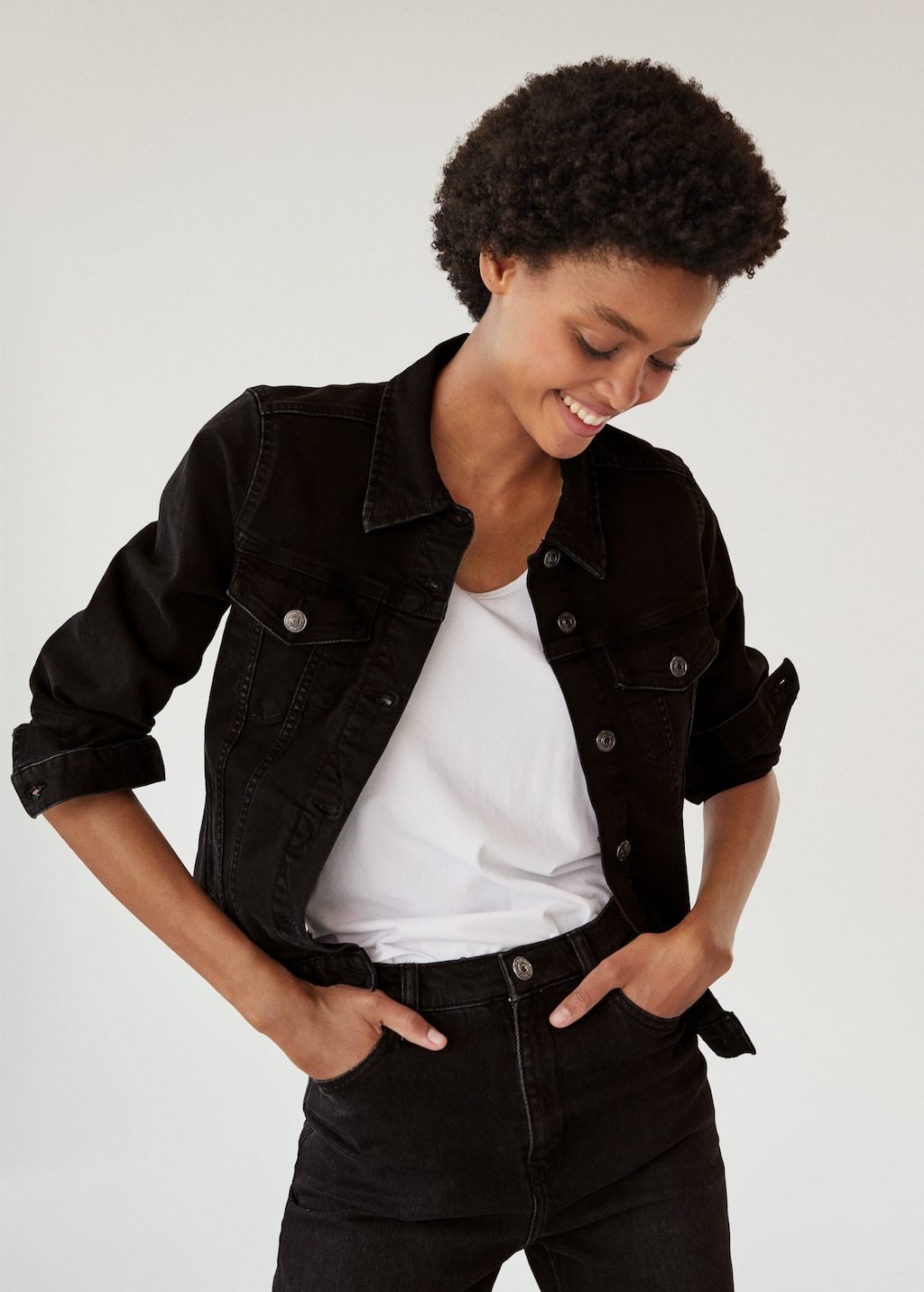 Black denim jacket - Laurel Morgan