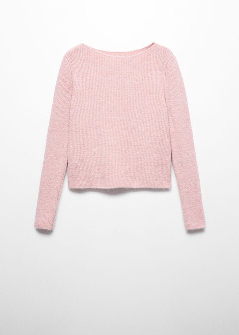 Boat-neck knitted sweater - Laurel Morgan