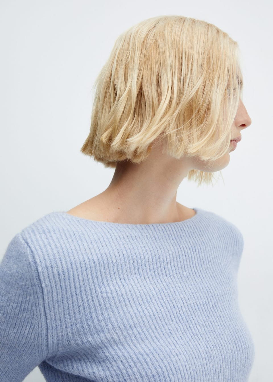 Boat-neck knitted sweater - Laurel Morgan