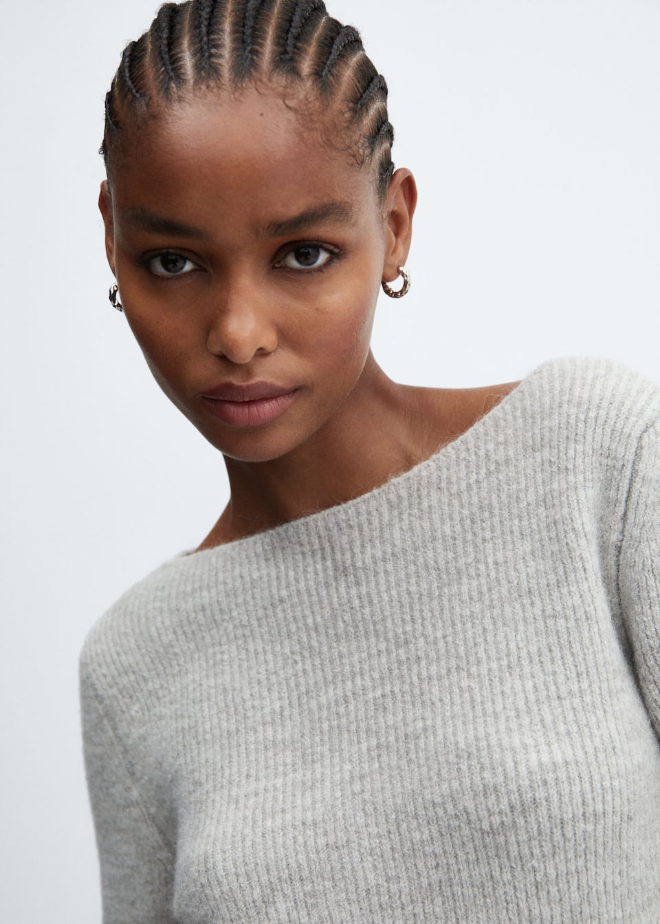 Boat-neck knitted sweater - Laurel Morgan