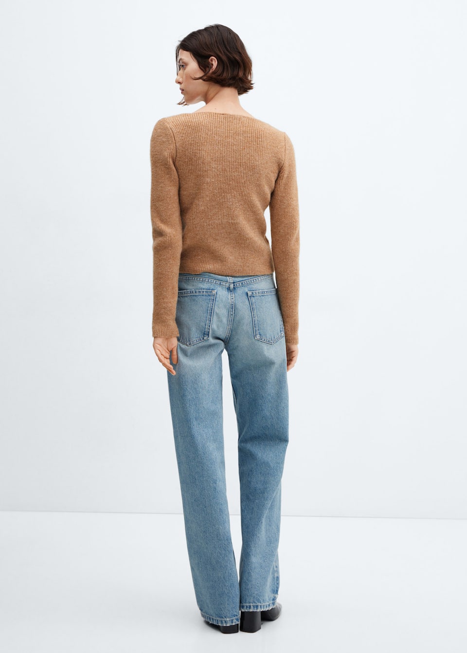 Boat-neck knitted sweater - Laurel Morgan