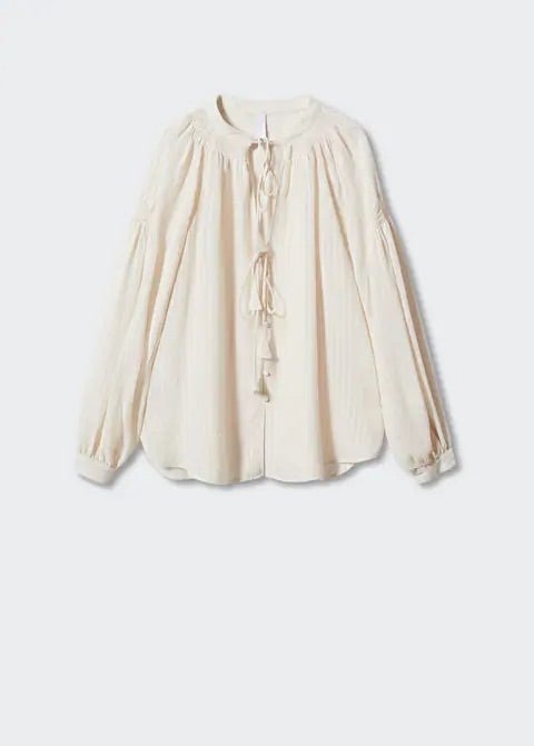 Boho blouse with tassel detail - Laurel Morgan