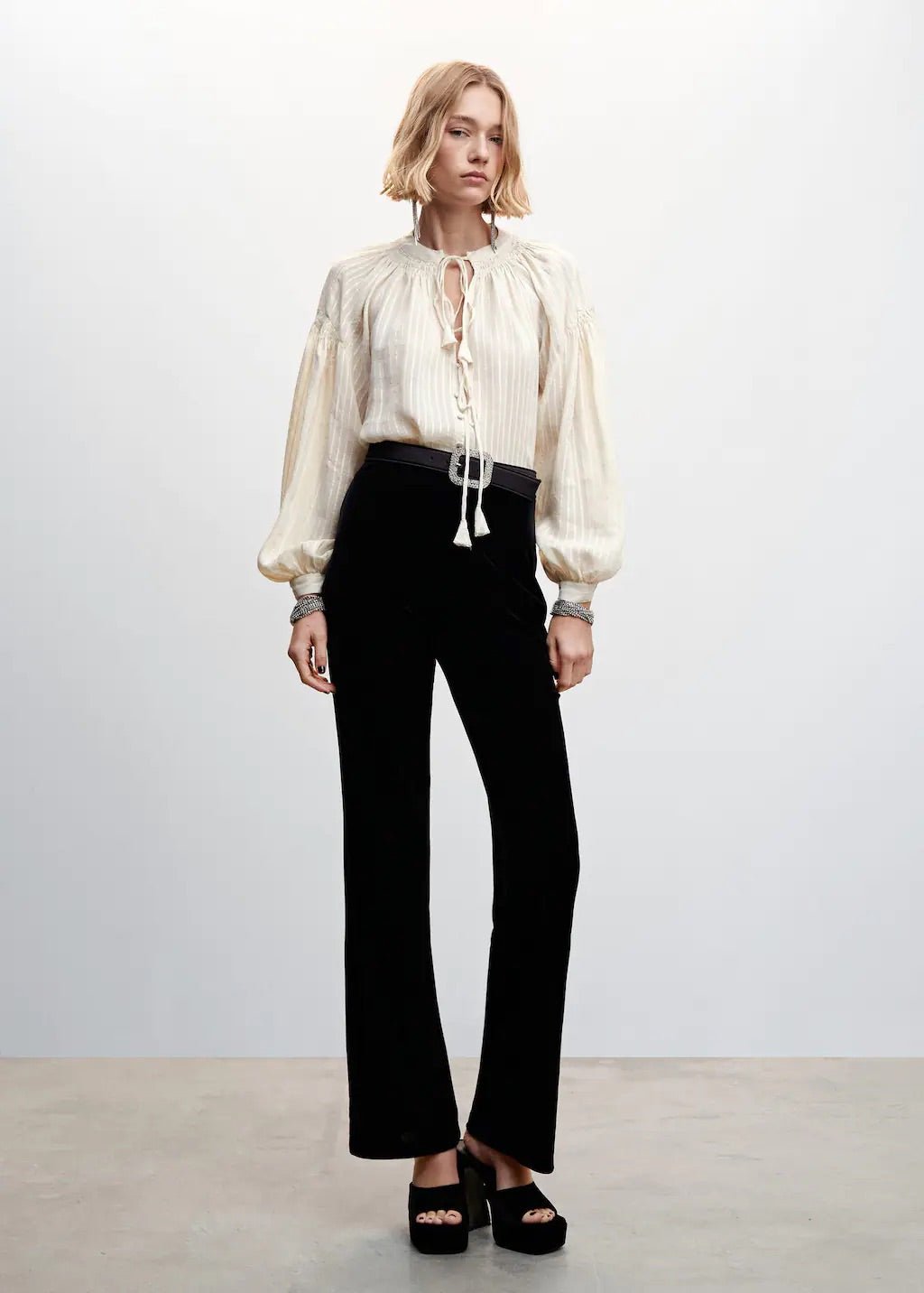 Boho blouse with tassel detail - Laurel Morgan