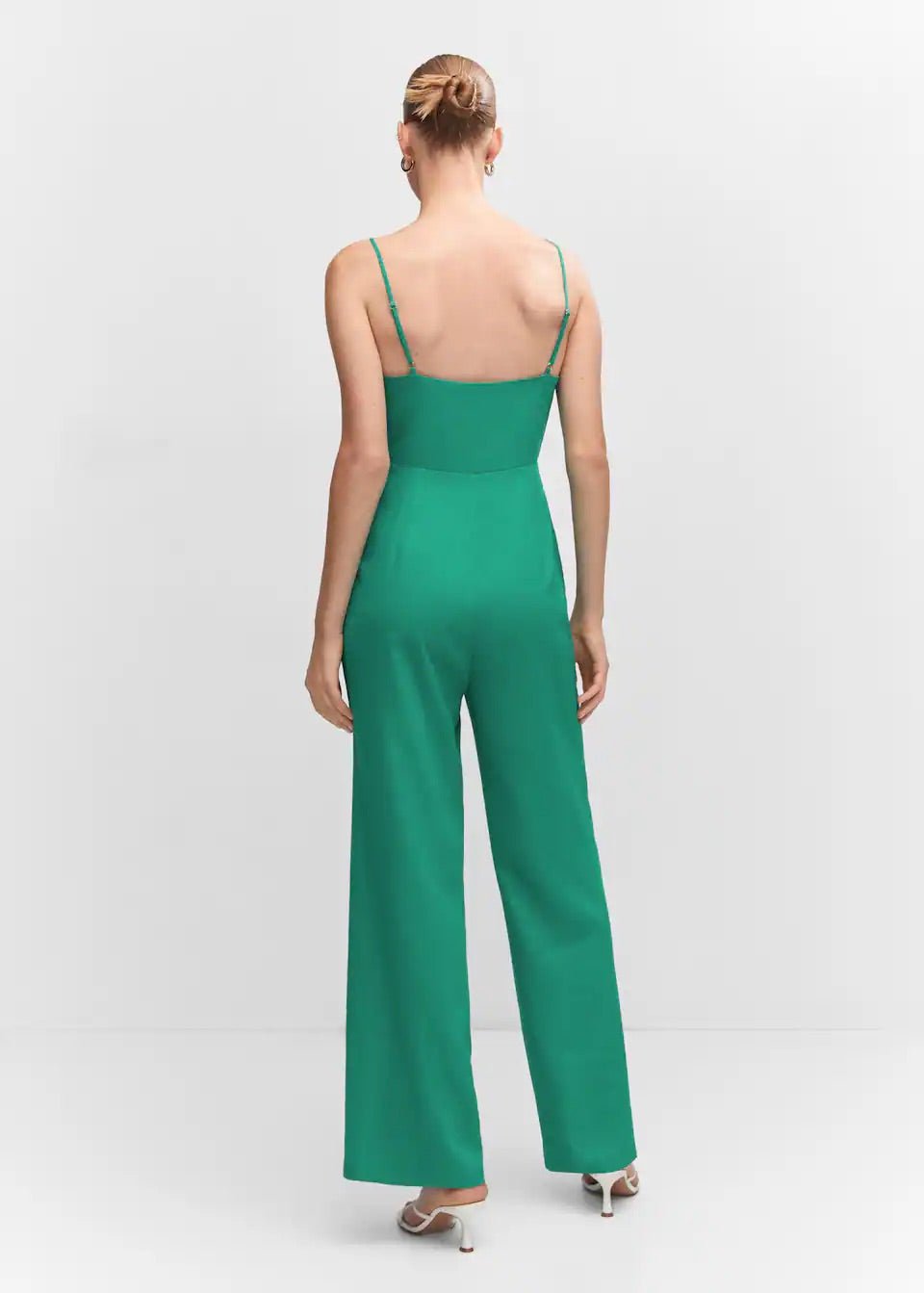 Bow linen jumpsuit - Laurel Morgan