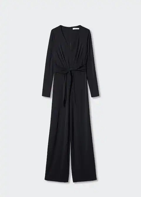 Bow long jumpsuit - Laurel Morgan