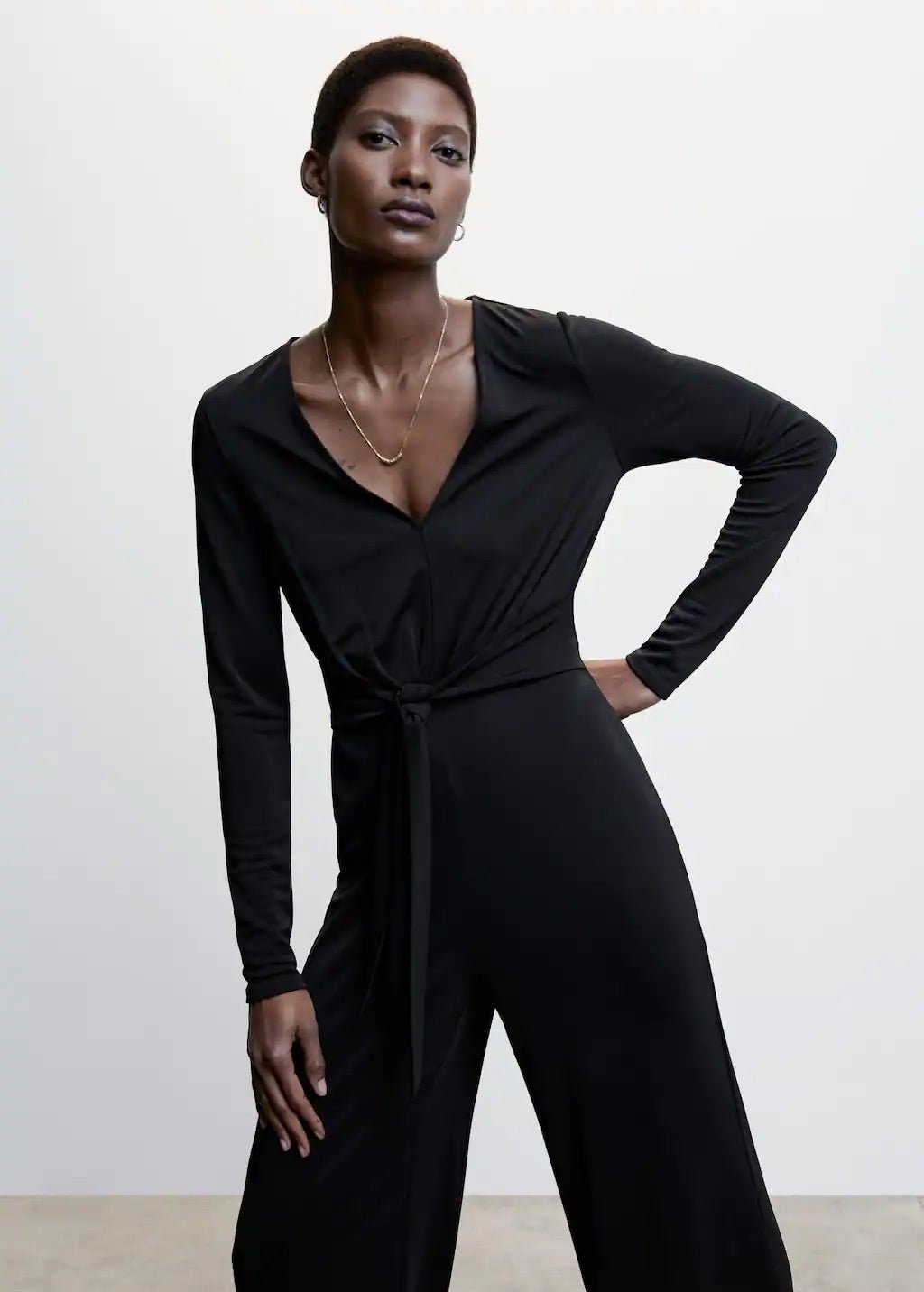 Bow long jumpsuit - Laurel Morgan