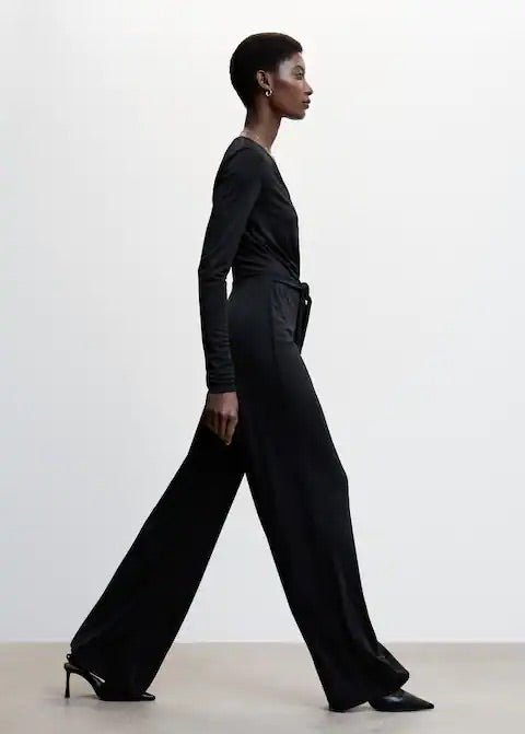 Bow long jumpsuit - Laurel Morgan