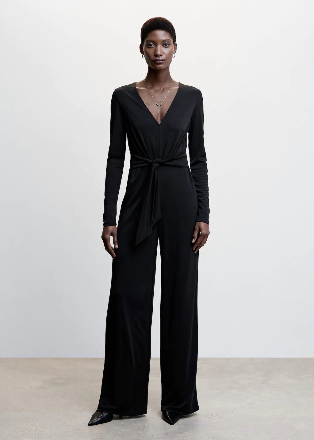 Bow long jumpsuit - Laurel Morgan