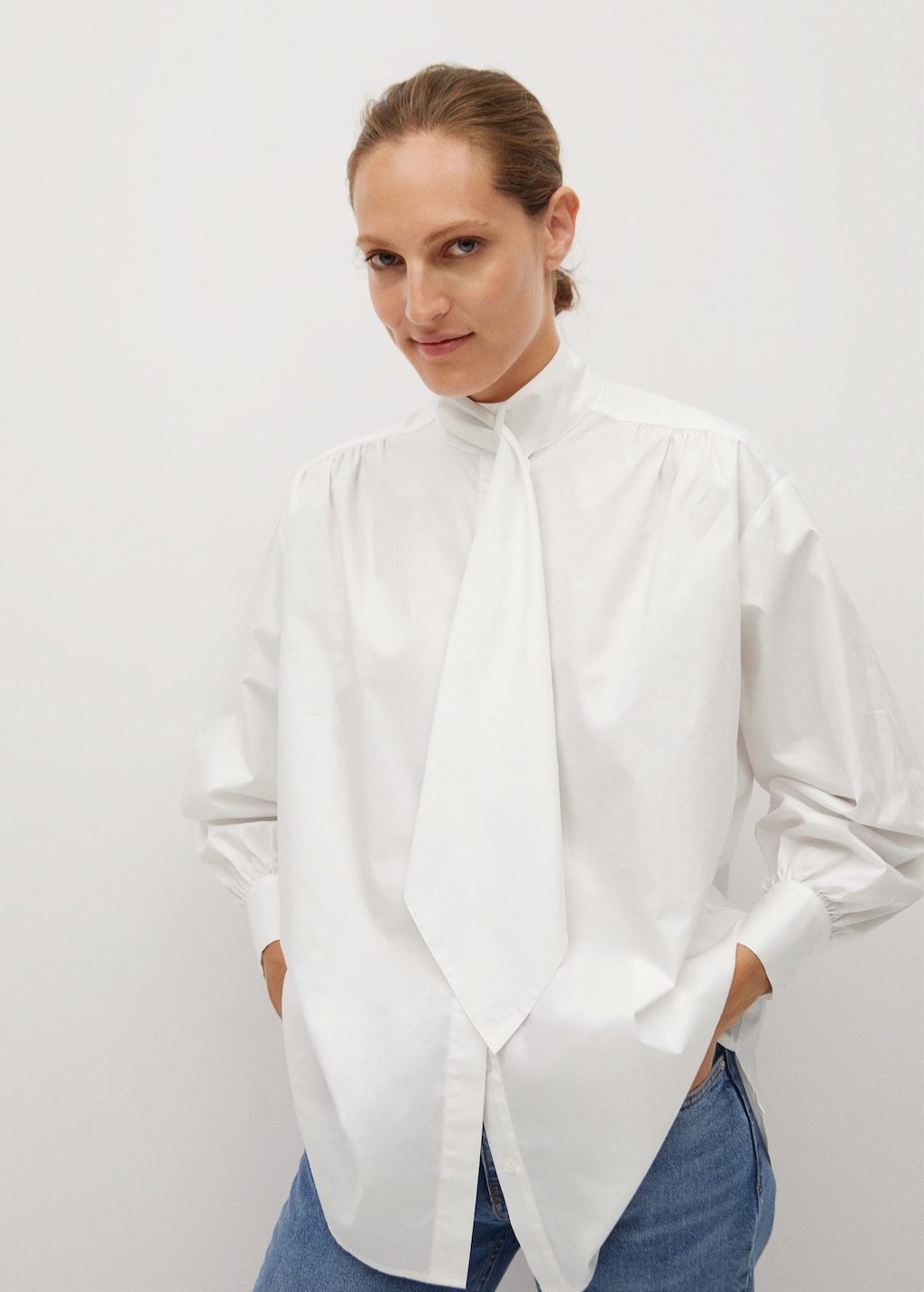 Bow neck shirt - Laurel Morgan