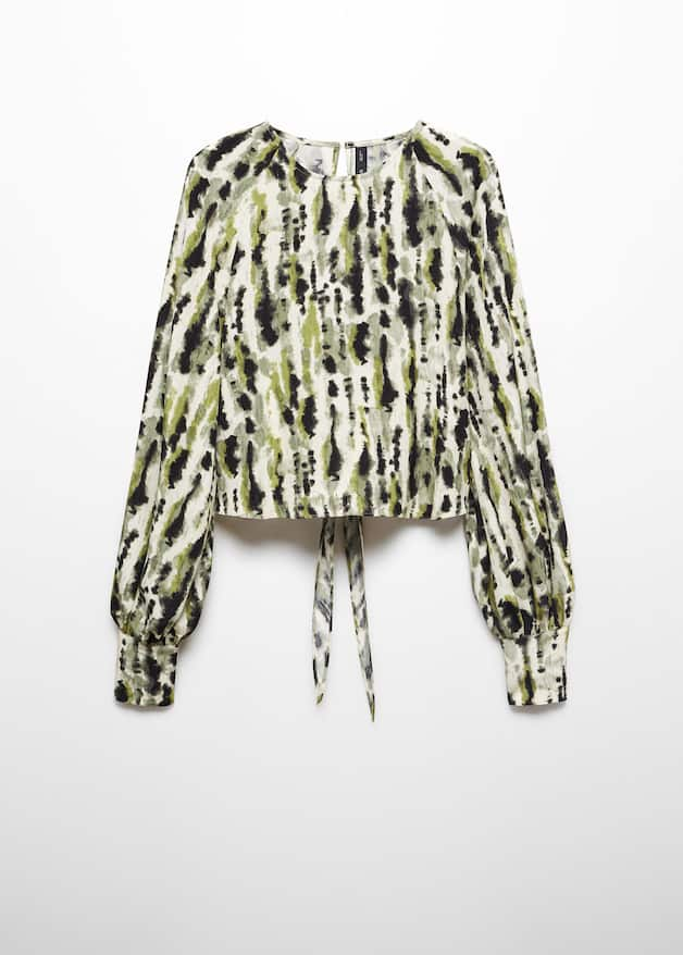 Bow printed blouse - Laurel Morgan