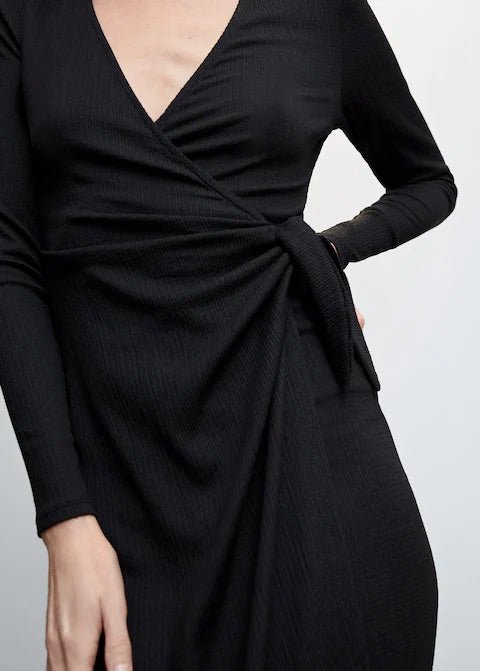 Bow wrap dress - Laurel Morgan