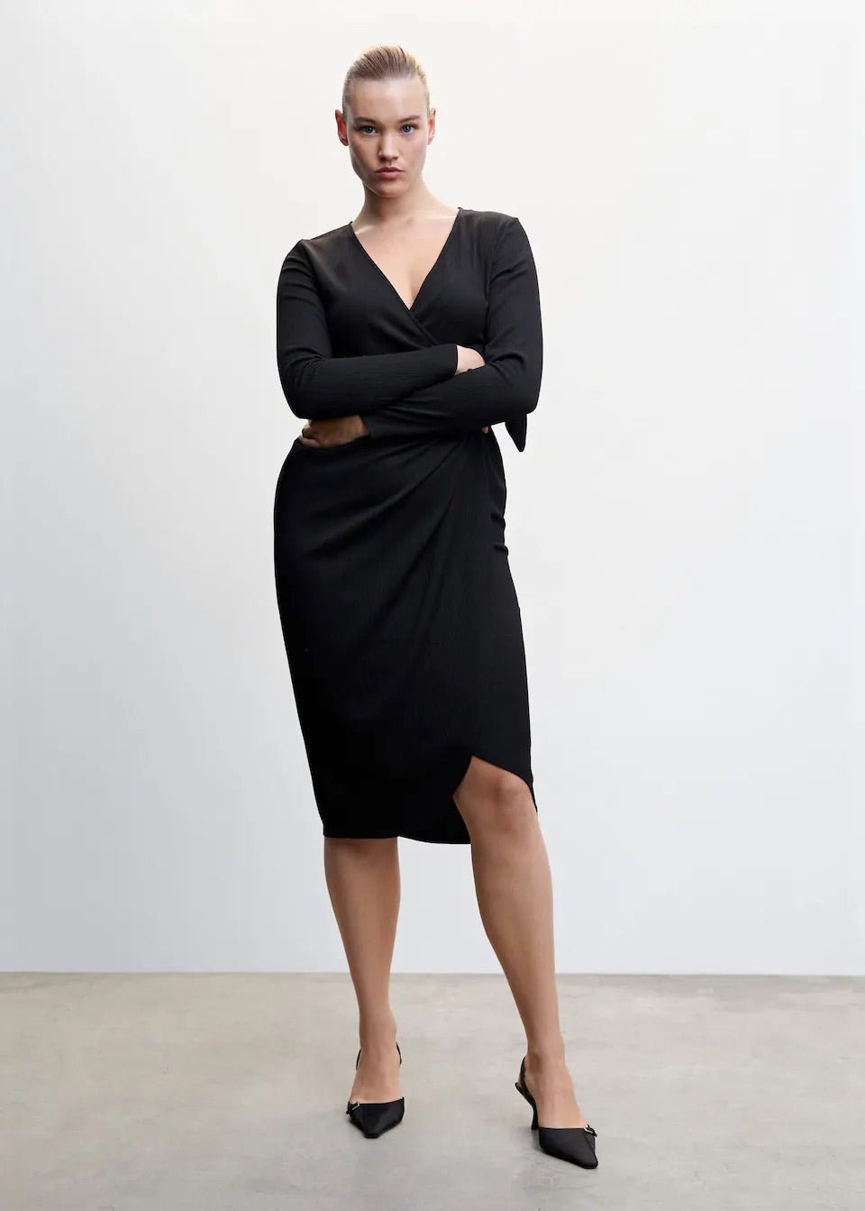 Bow wrap dress - Laurel Morgan