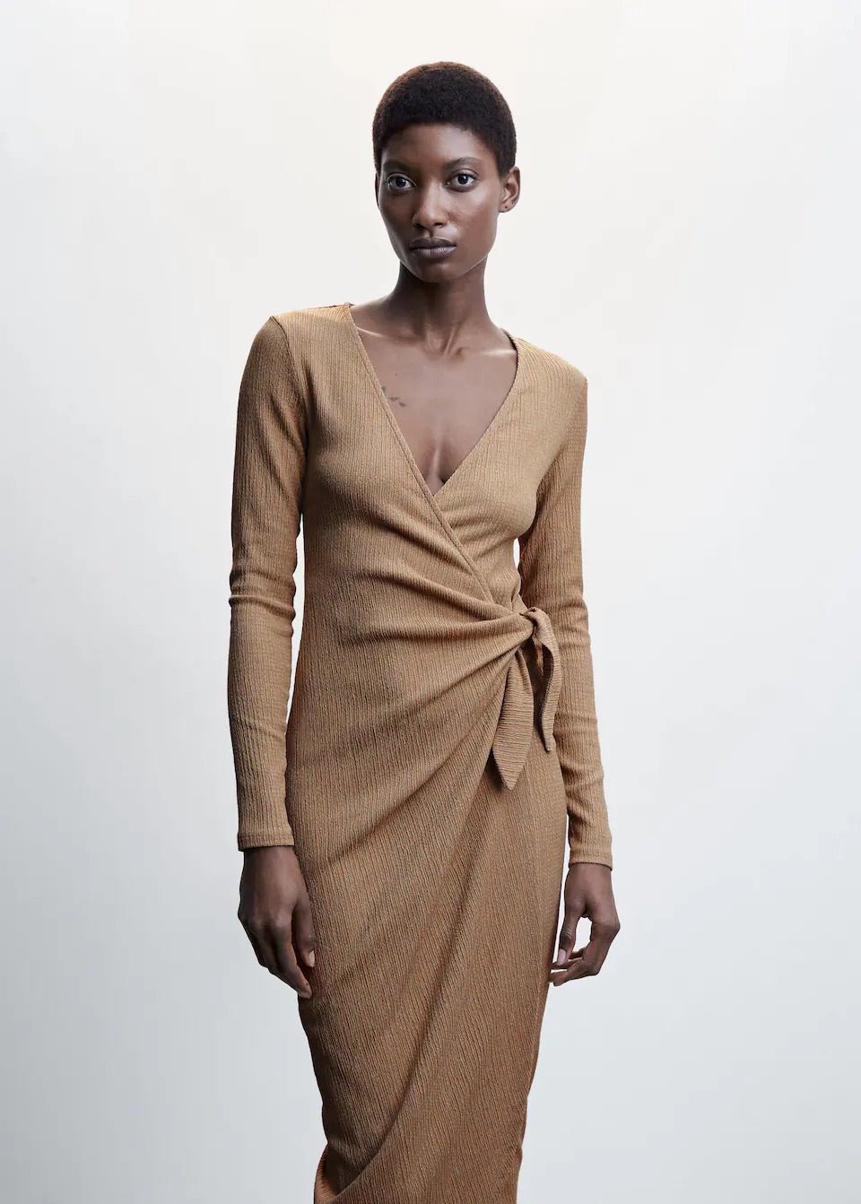 Bow wrap dress - Laurel Morgan