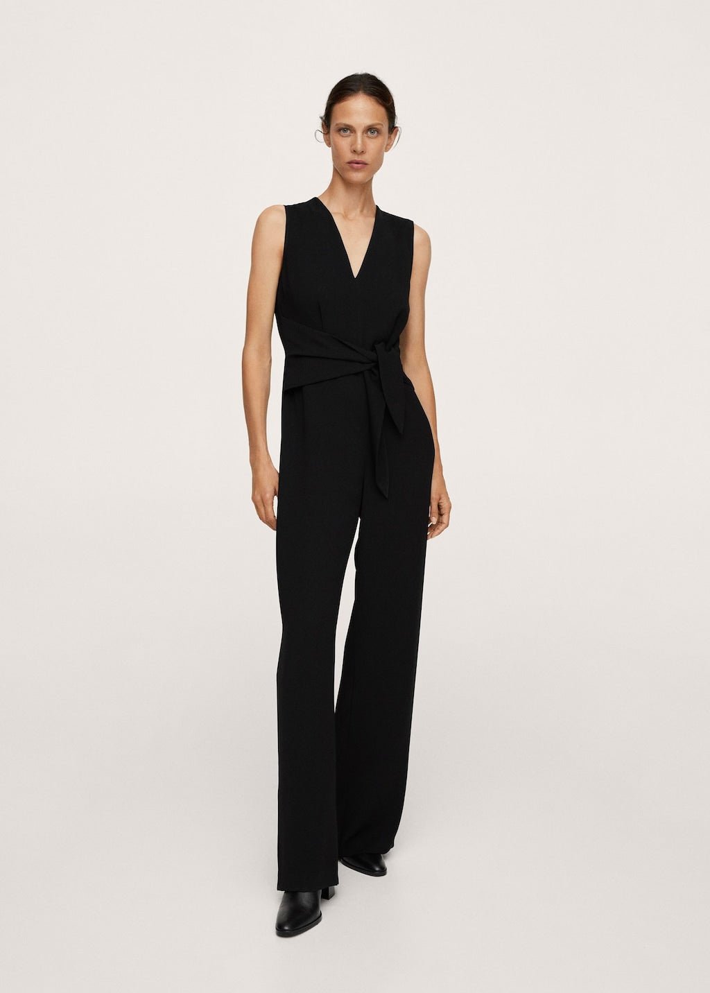 Bow wrap jumpsuit - Laurel Morgan