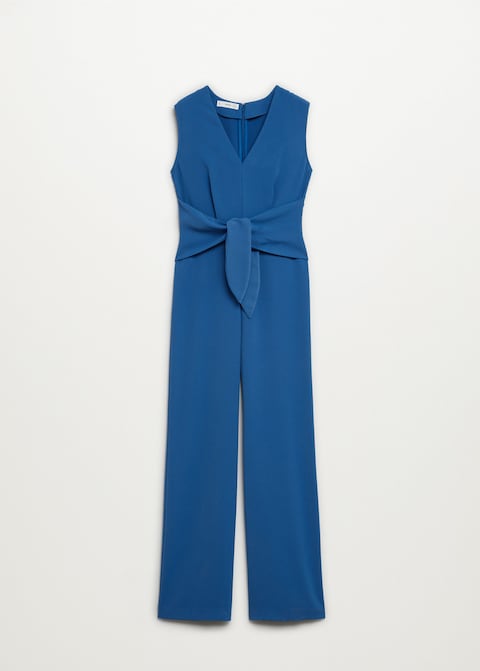 Bow wrap jumpsuit - Laurel Morgan