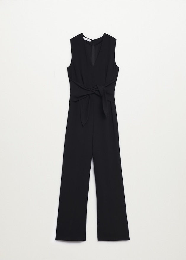 Bow wrap jumpsuit - Laurel Morgan