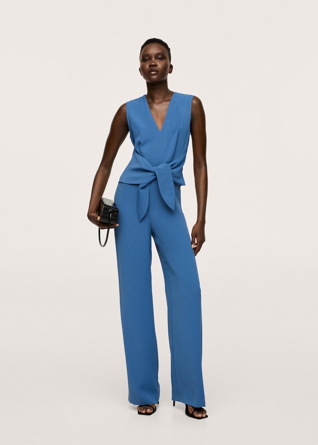 Bow wrap jumpsuit - Laurel Morgan