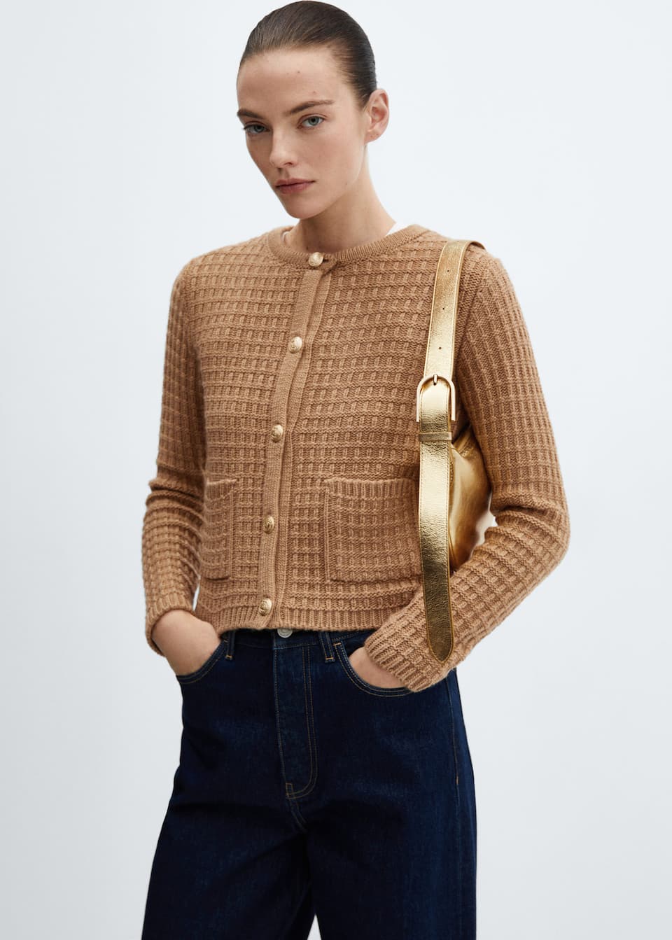 Button knit cardigan - Laurel Morgan