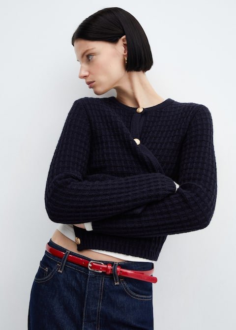 Button knit cardigan - Laurel Morgan