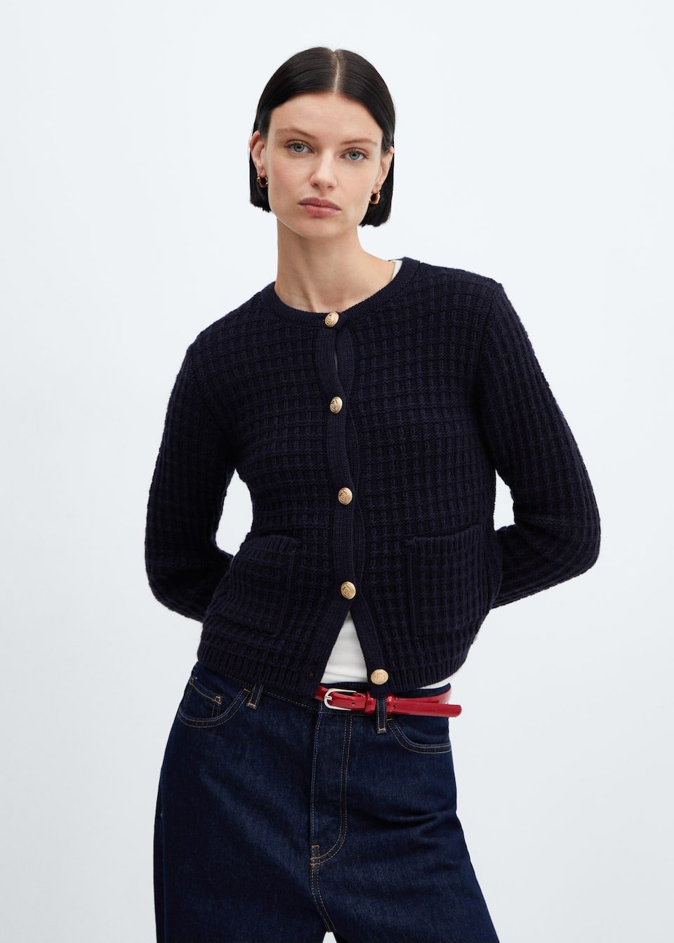 Button knit cardigan - Laurel Morgan