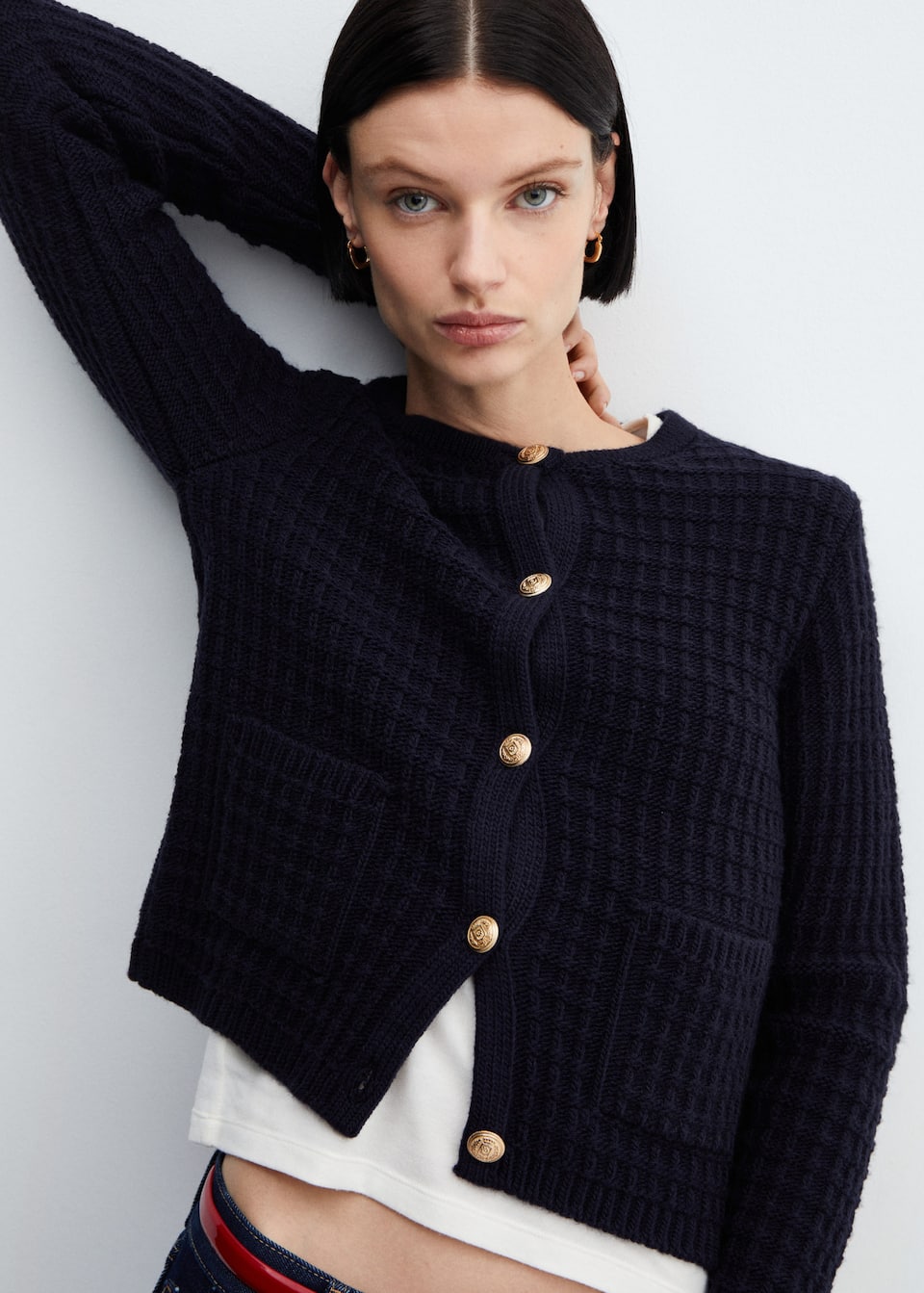 Button knit cardigan - Laurel Morgan