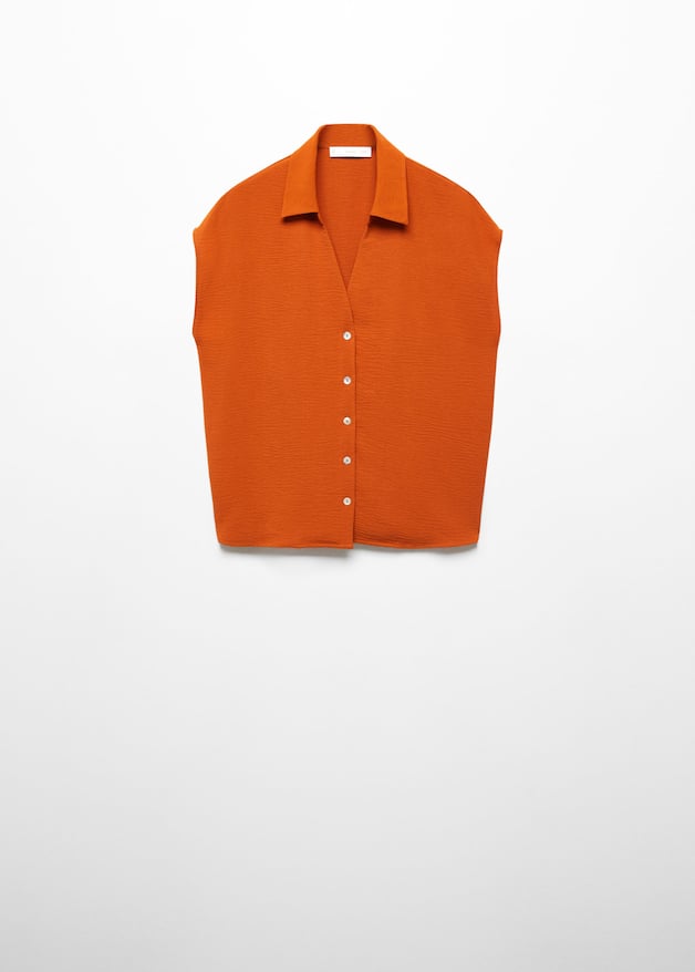 Buttoned flowy blouse - Laurel Morgan