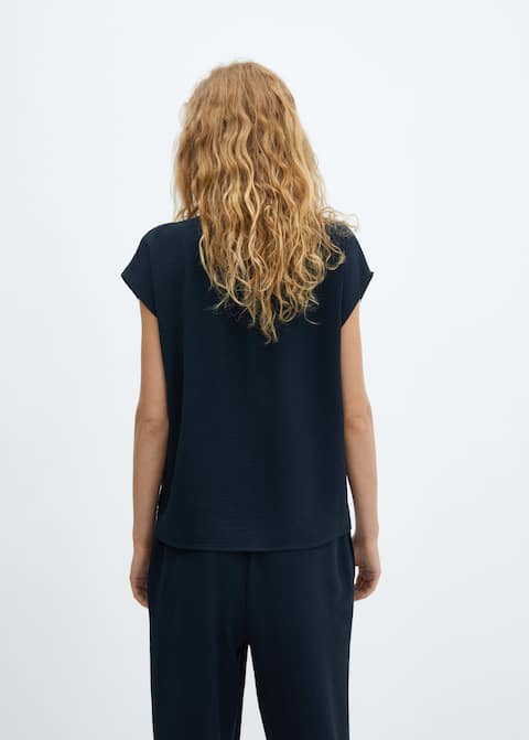 Buttoned flowy blouse - Laurel Morgan