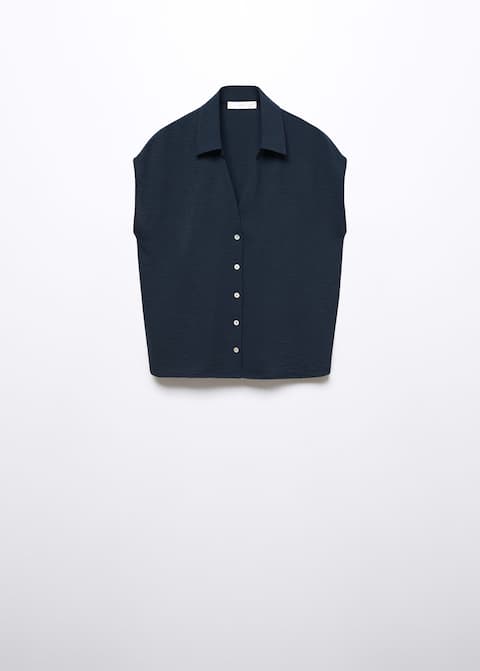 Buttoned flowy blouse - Laurel Morgan